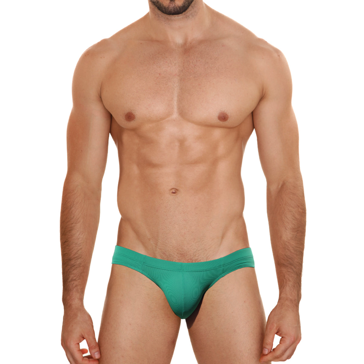 MetroMaleWear Aluche bikini green 5043-17 teal briefs with snug form-fitting design for comfortable wear