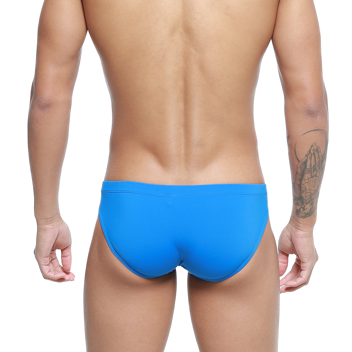 MetroMaleWear azul real bikini 5103-82 bright blue seamless swim trunks with form-fitting smooth material