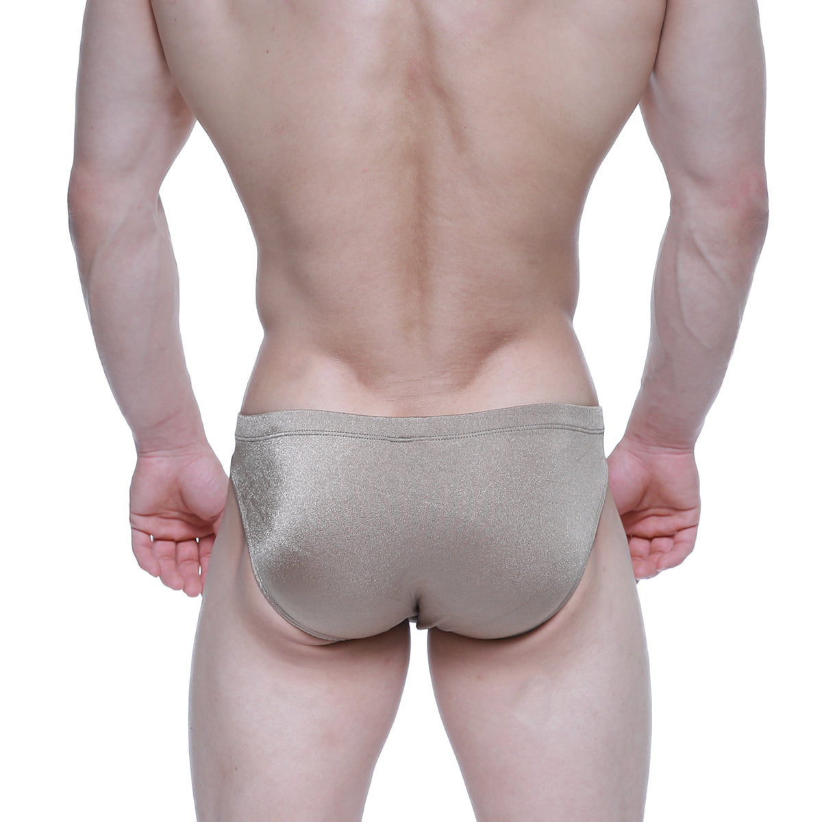 Shimmering metallic gold briefs metro male wear elegance bikini 5103-m02 with sleek form-fitting design