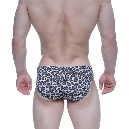 Black and white leopard-print swim trunks metro male wear jaguar bikini 5103-m72 suitable for beachwear