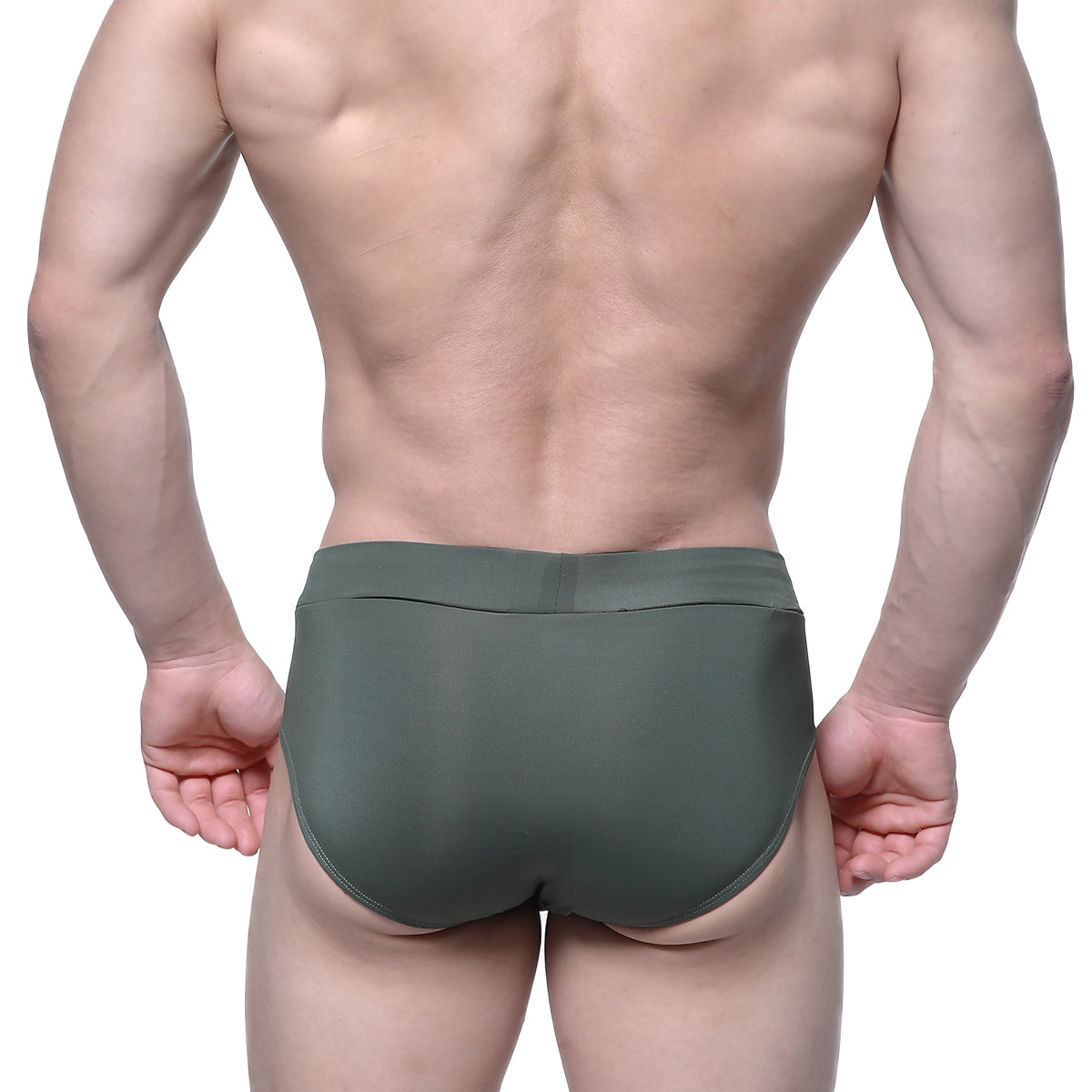 Metro male wear espacio brief green 5104-26 olive green seamless comfortable underwear for men