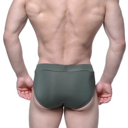 Metro male wear espacio brief green 5104-26 olive green seamless comfortable underwear for men