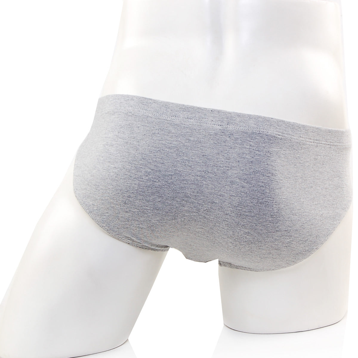 MetroMaleWear Oslo hip brief gray 5123-10 gray heathered cotton men’s underwear displayed on a mannequin