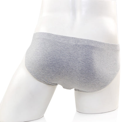 MetroMaleWear Oslo hip brief gray 5123-10 gray heathered cotton men’s underwear displayed on a mannequin