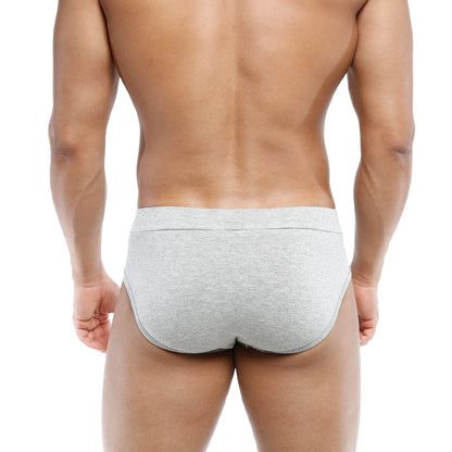 MetroMaleWear sencillo brief gray 5203-10 gray heathered cotton briefs with a clean minimalist design