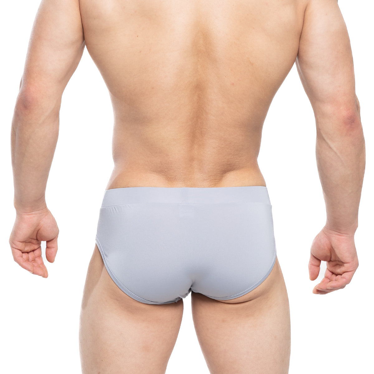 Light gray smooth fabric MetroMaleWear Sencillo Brief Jasper 5203-11 with snug fit and clean seams
