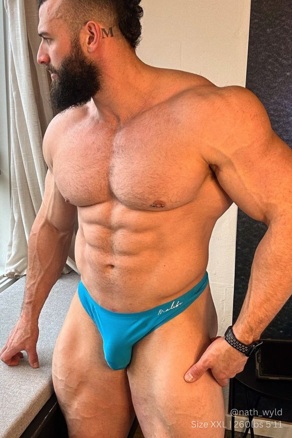 JJ Malibu Men's After-Hours Silky Seamless Briefs - Neon Blue