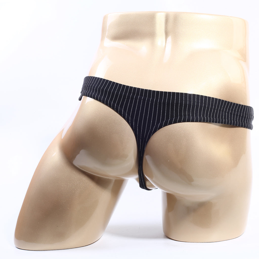 MetroMaleWear (M2W) Men's Sorrento Thong Black 5702-41