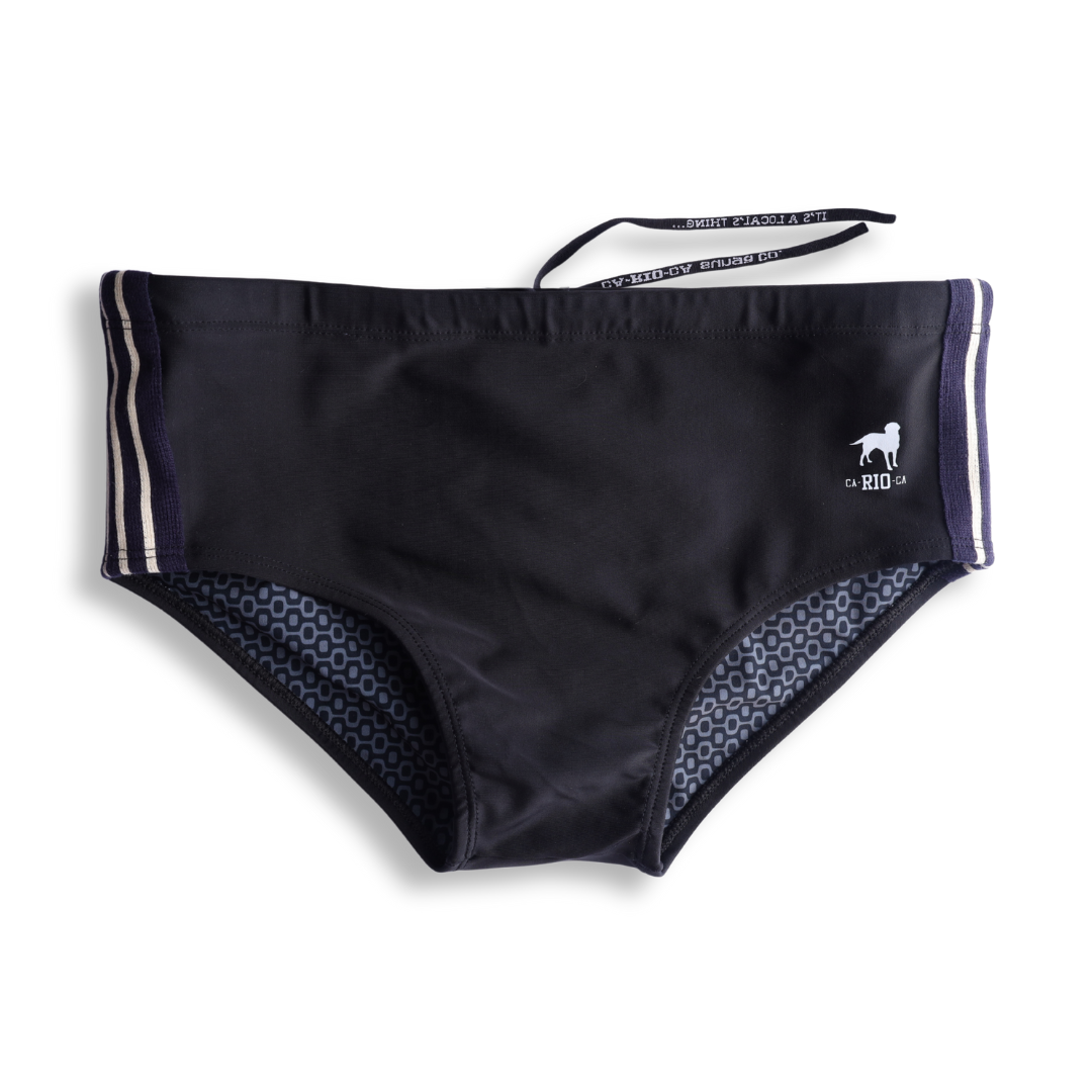 CA-RIO-CA Preto Sunga - Designer Swim Shorts