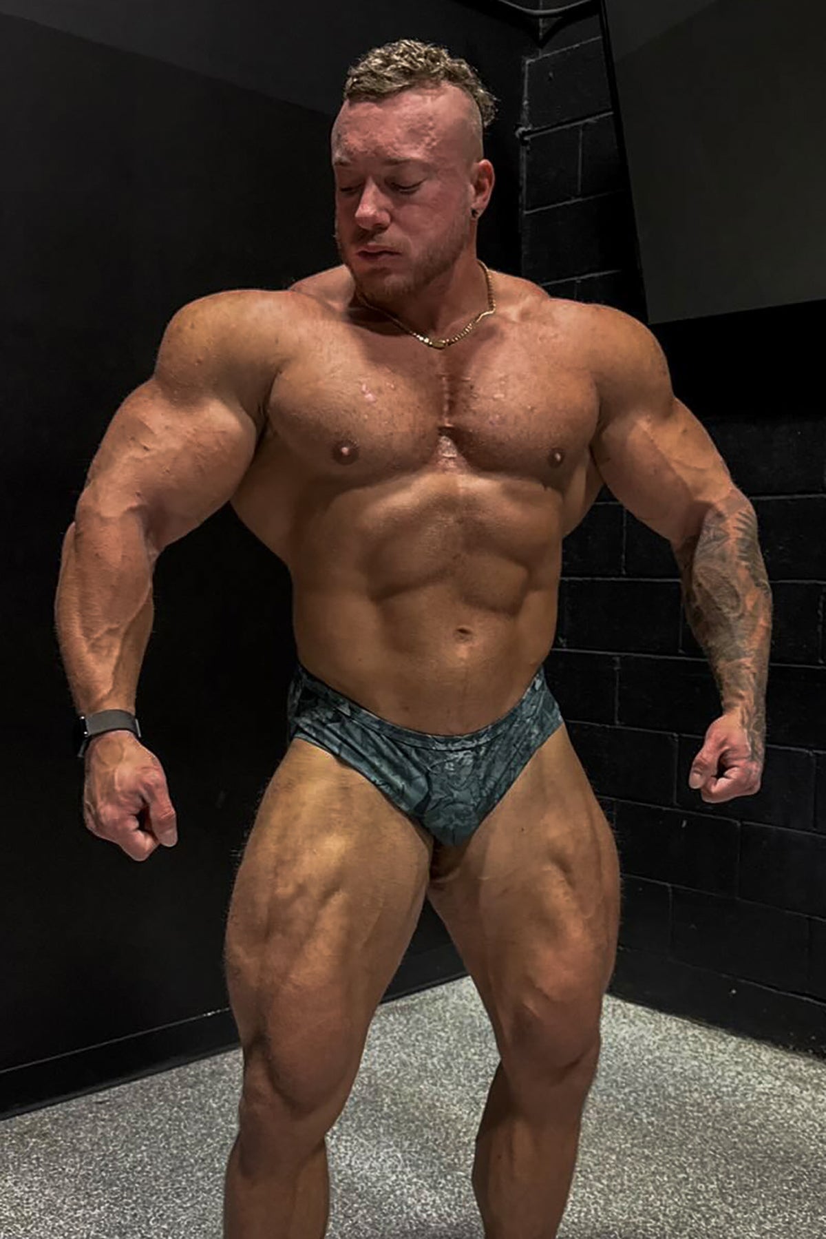 Jed North Men's Men's Classic Physique Trunks 4" Seam - Camo