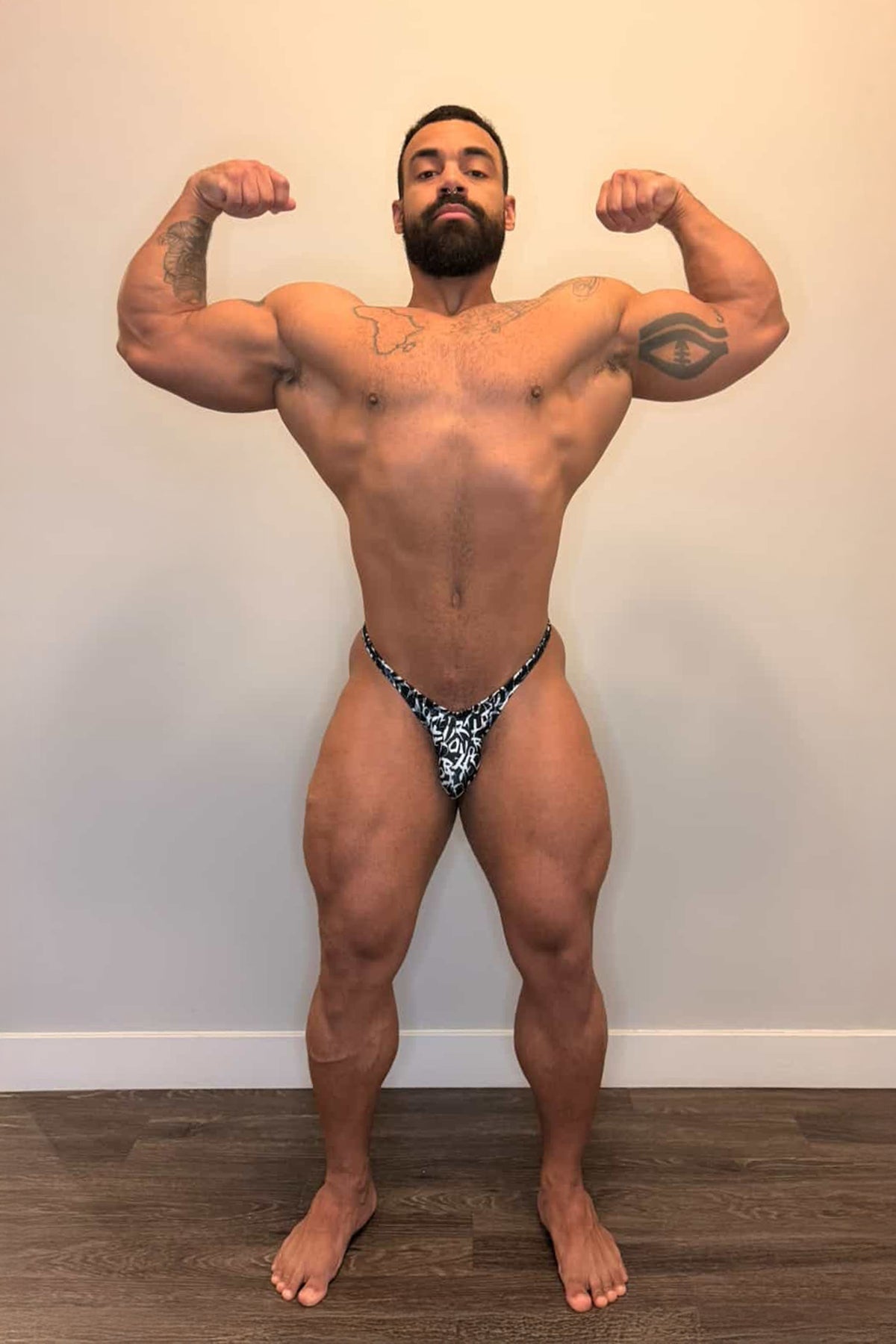 Jed North Men's Men's Bodybuilding Posing Trunks - Chaotic
