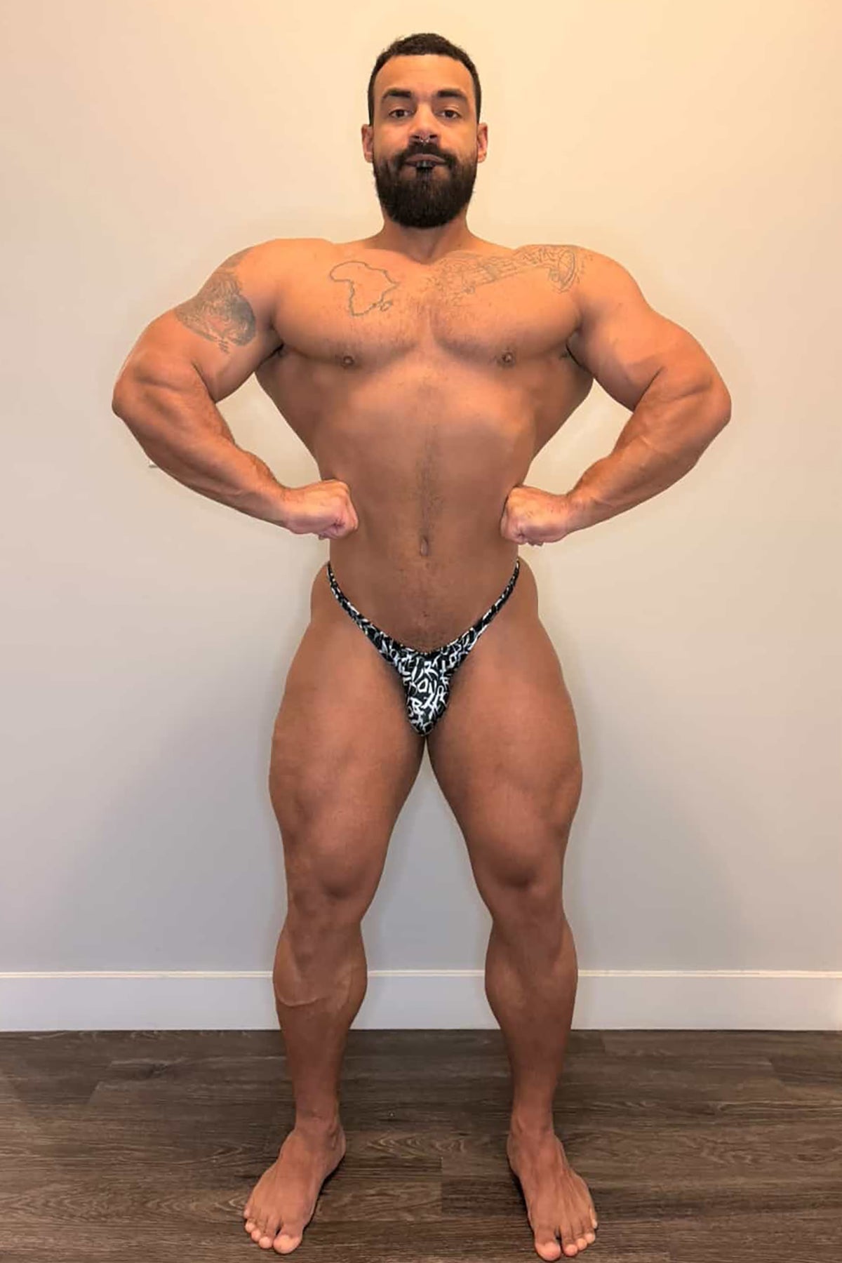 Jed North Men's Men's Bodybuilding Posing Trunks - Chaotic