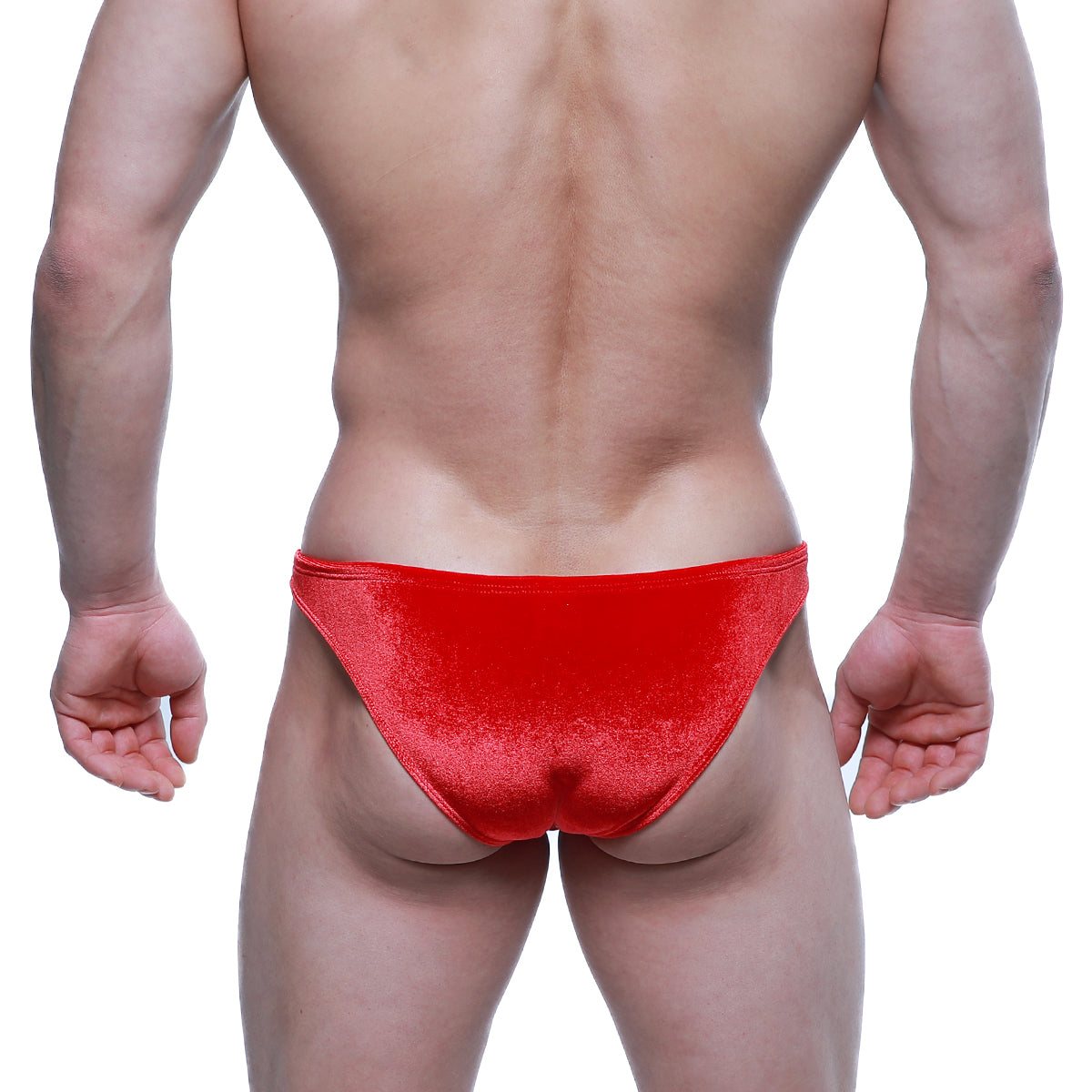 Red velvet briefs metro male wear sindbad bikini red 6003-51 with soft fabric and sleek design