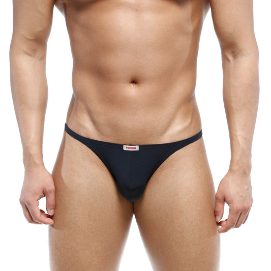 MetroMaleWear romantic bikini navy men’s thong with small red and white brand tag at the front