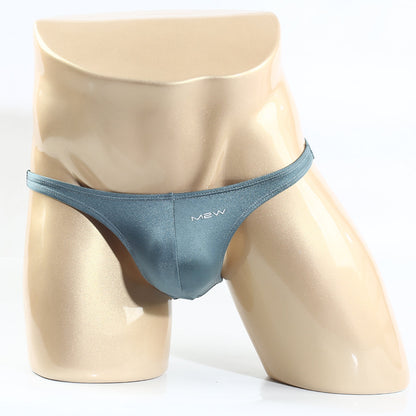 A sleek teal metro malewear monaco bikini thong made of smooth shiny fabric for stylish menswear