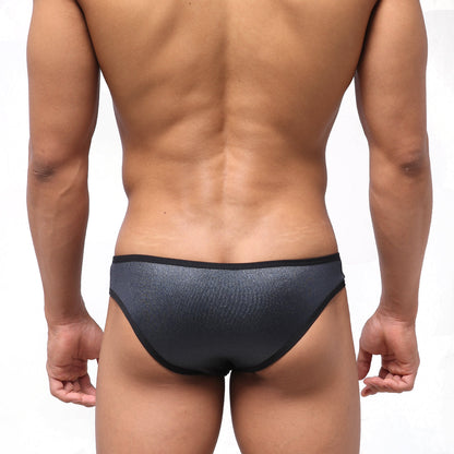 Black textured MetroMaleWear Focus brief 6107-20 with sleek modern design for comfortable daily wear
