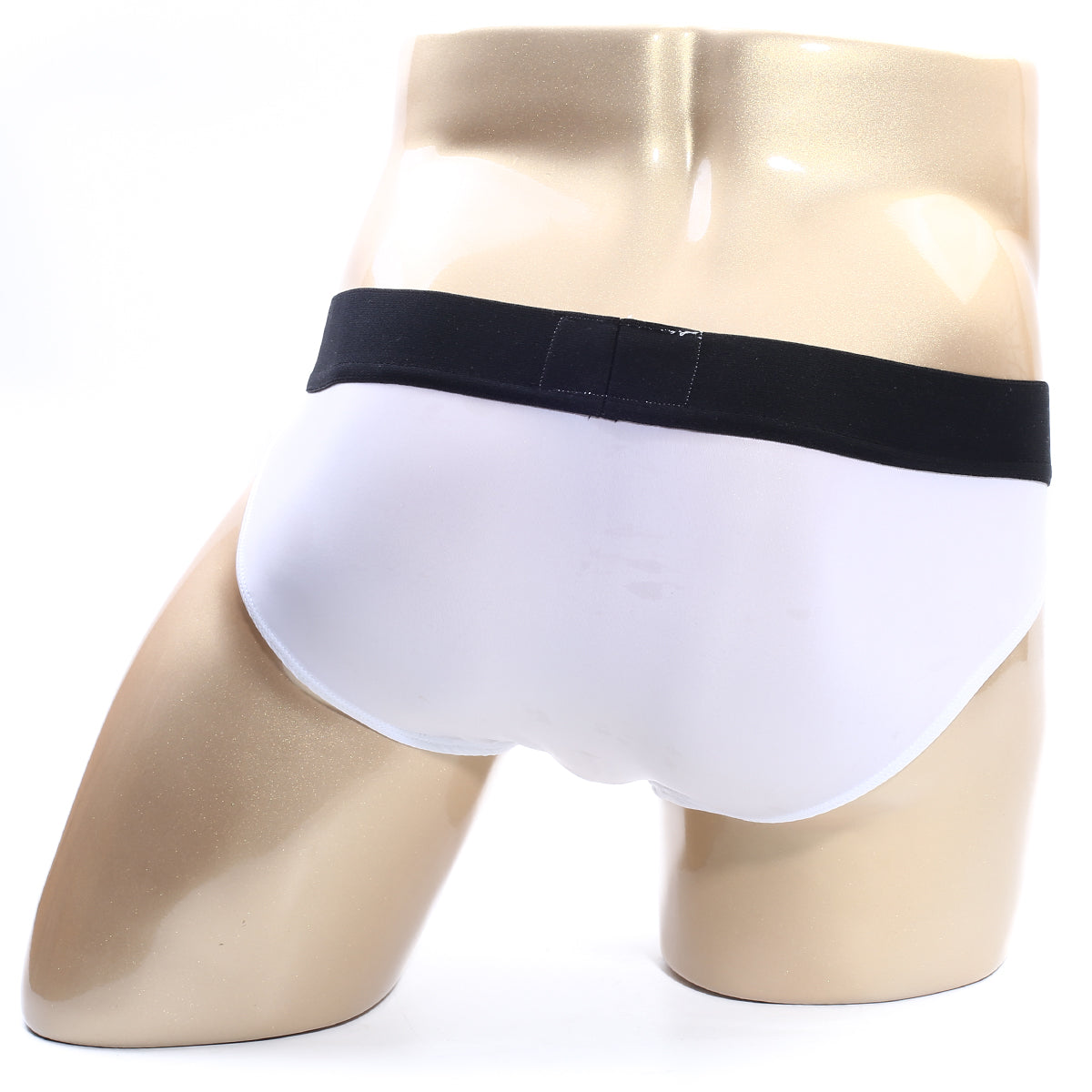 White briefs with a black elastic waistband from MetroMaleWear flow brief white 6113-00 for comfortable wear