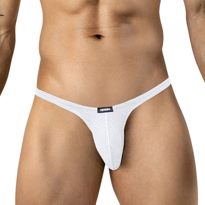 MetroMaleWear (M2W) Men's Sythia Thong White 6122-00