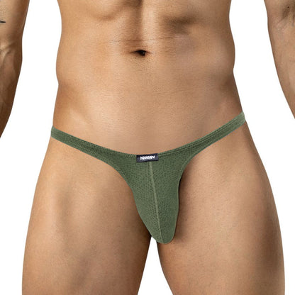 MetroMaleWear (M2W) Men's Sythia Thong Green 6122-26