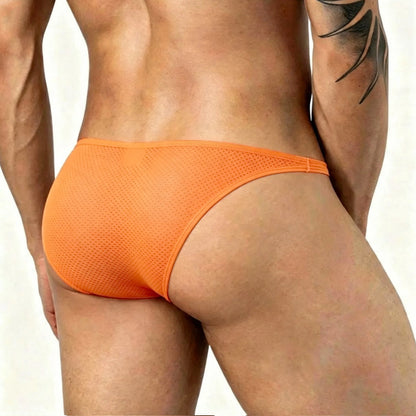 MetroMaleWear (M2W) Men's Sythia Bikini Orange 6127-14