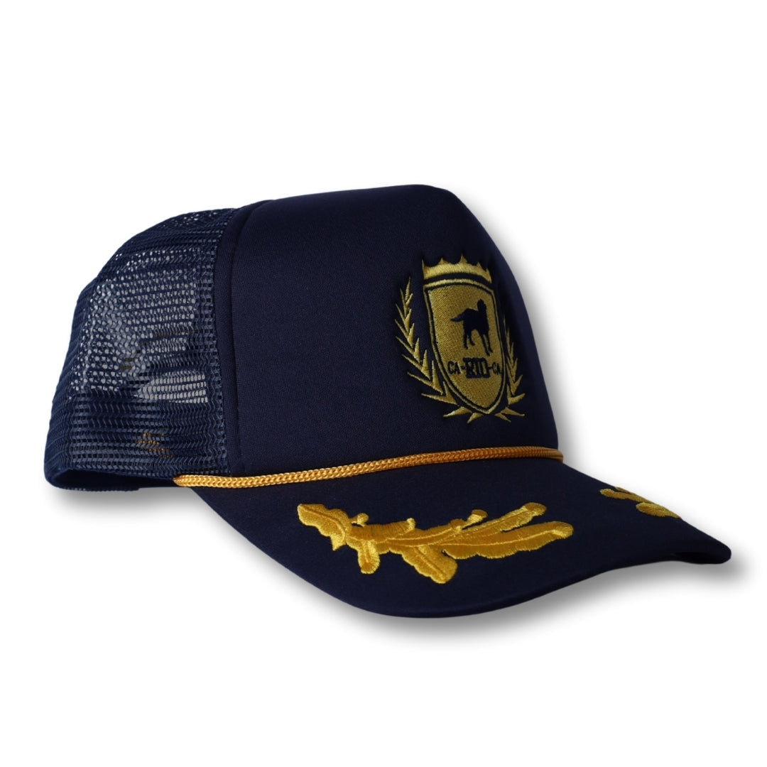 CA-RIO-CA NAVY CAPTAIN HAT with Oak Leaf Trucker Cap