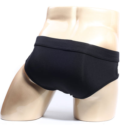 MetroMaleWear Malibu Brief black 6625-20 black briefs with smooth form-fitting fabric and simple elastic waistband