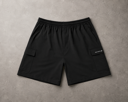 Jed North Men's Trek 4.5" Cargo Shorts - Black