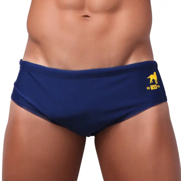 CA-RIO-CA Low Rise Solids Cut Sunga - Male Bathing Suit