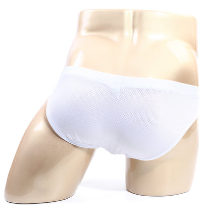 Metro male wear bravo bikini white 7103-00 white mesh briefs displayed on a mannequin front view