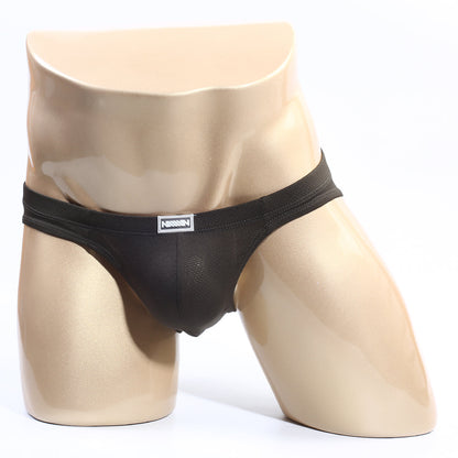 MetroMaleWear bravo bikini dark green mesh briefs with sleek form-fitting design and waistband brand tag