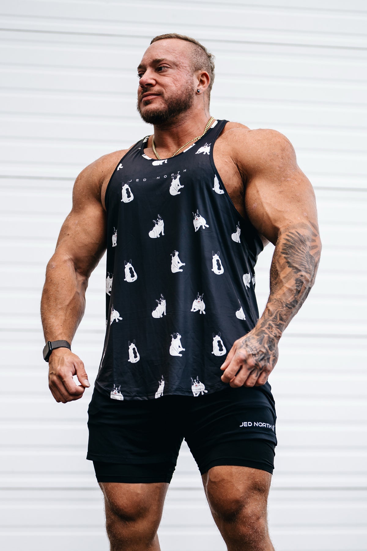 Jed North Men's Graphic Muscle Stringer - Bulldogs