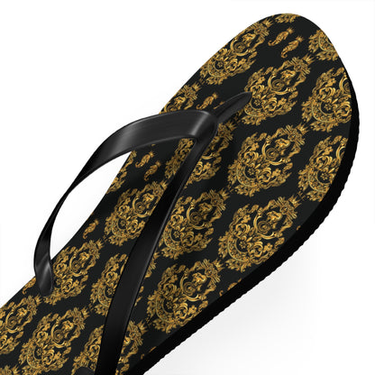 Maris Equi Men's Gold Baroque Flip-Flops