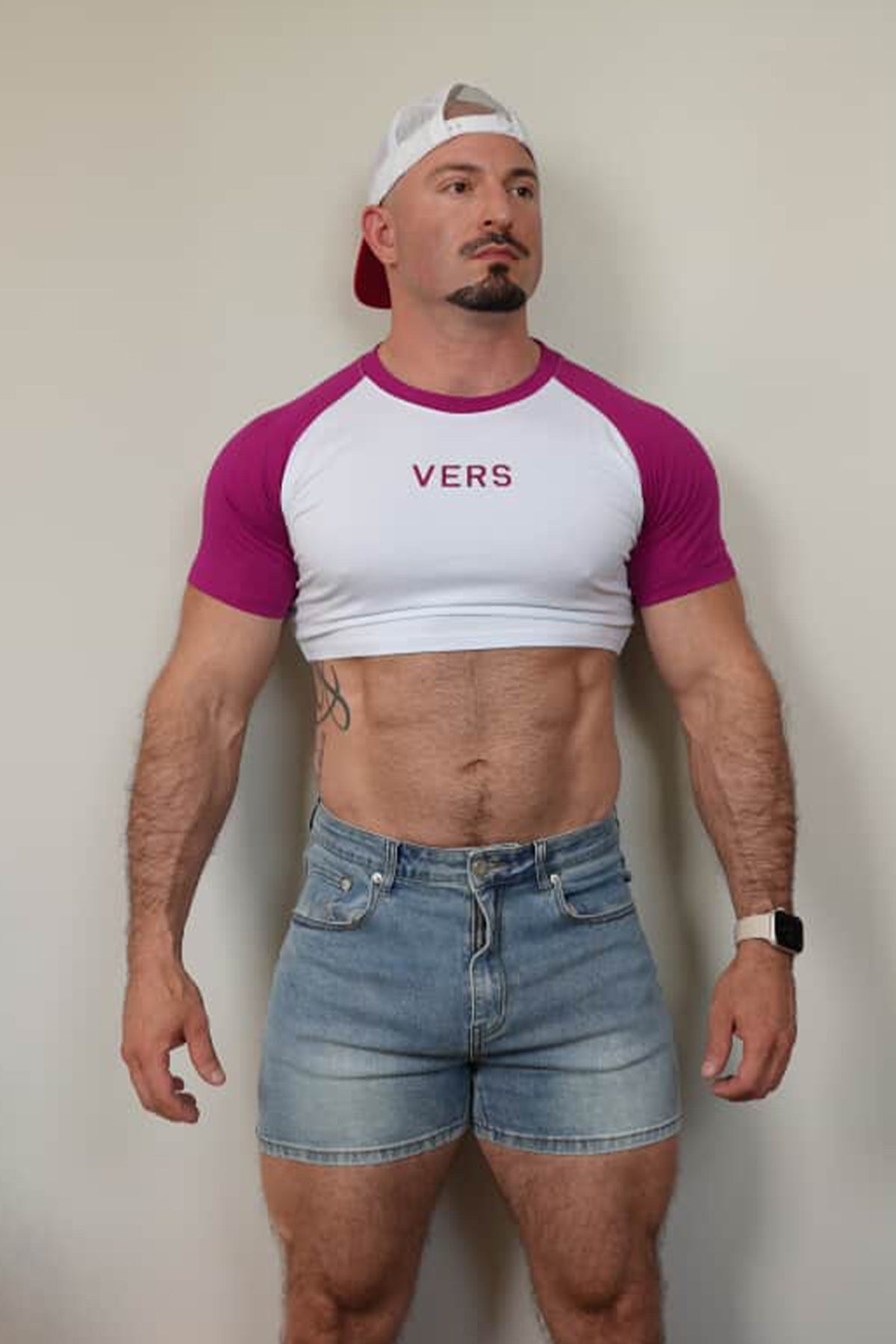 JJ Malibu Men's Muscle-Fit Crop Tee - Versatile