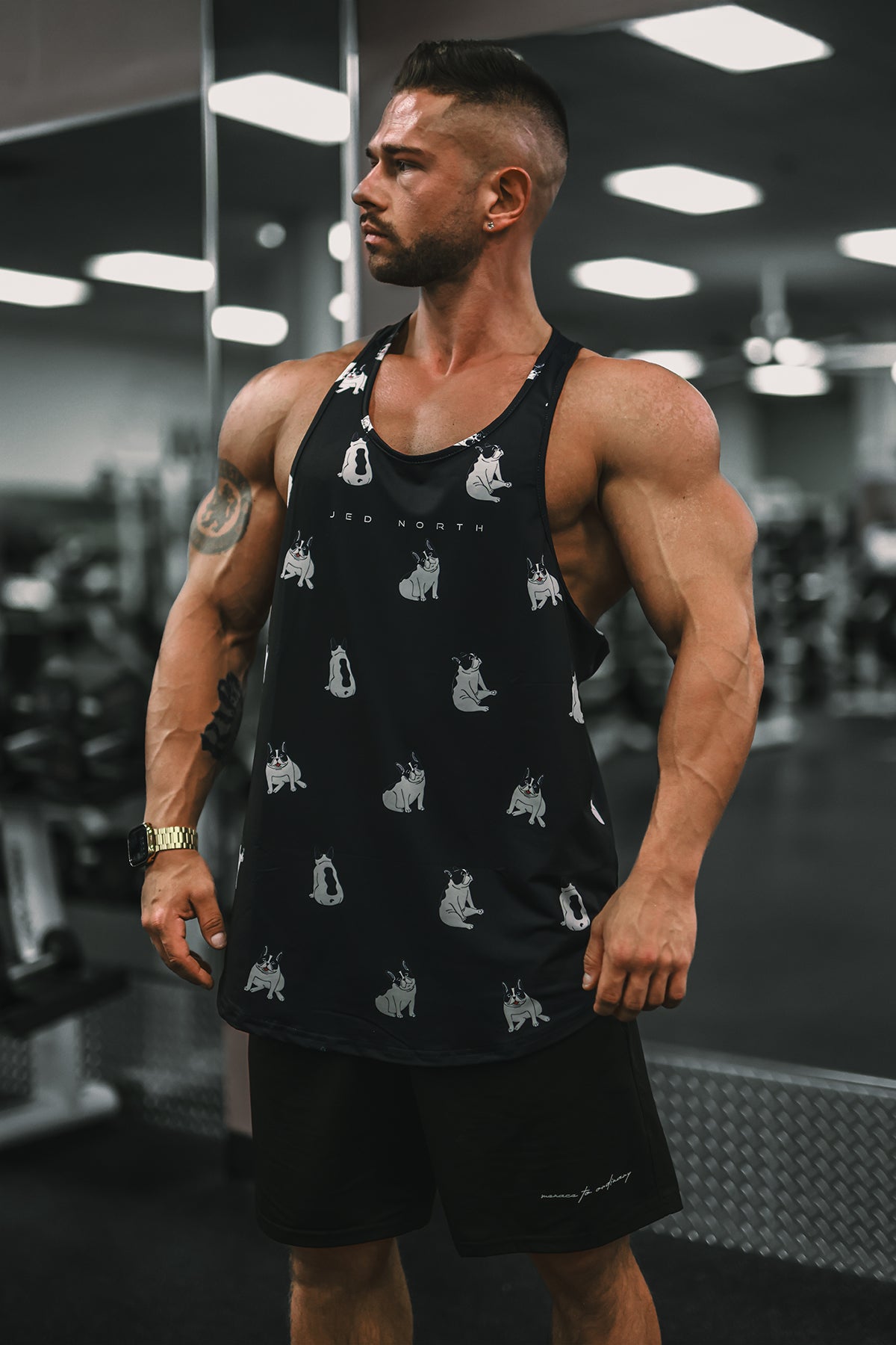 Jed North Men's Graphic Muscle Stringer - Bulldogs