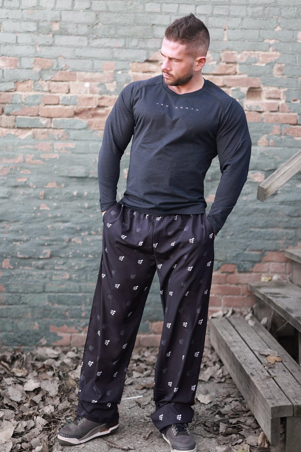 Jed North Men's Vintage Flex Joggers - Jed North Logo