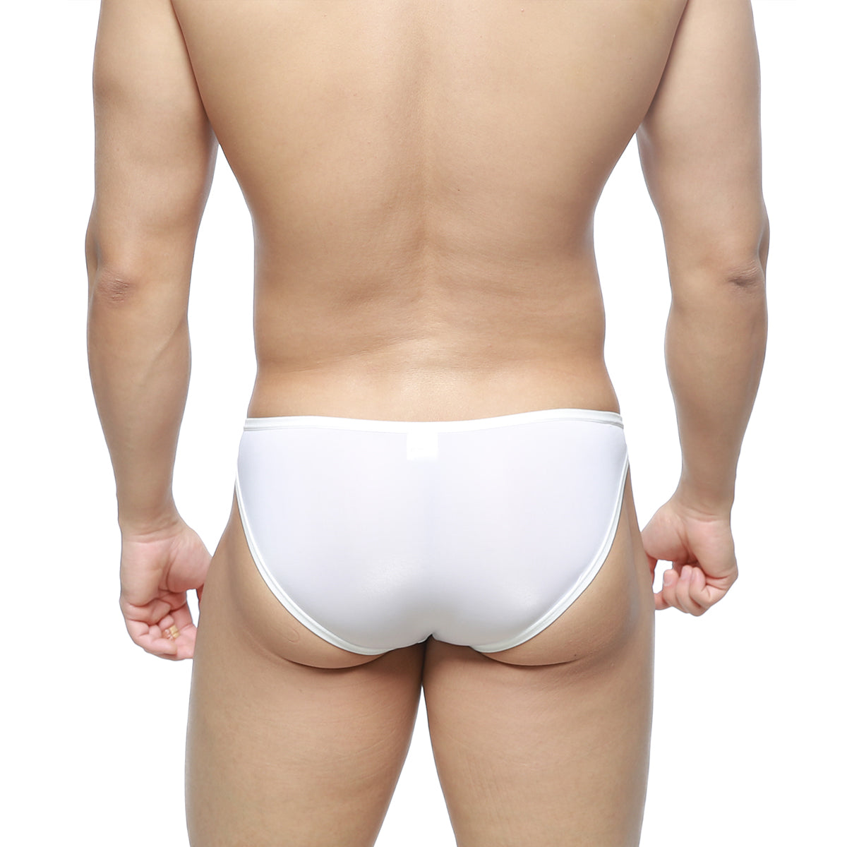 MetroMaleWear dangerous brief white 8004-00 smooth seamless white form-fitting men’s underwear front view