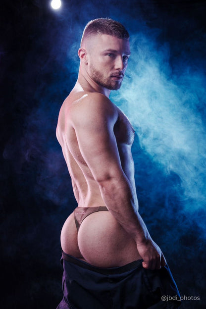 JJ Malibu Men's Cheeky Classic G-String Thong - Army Green