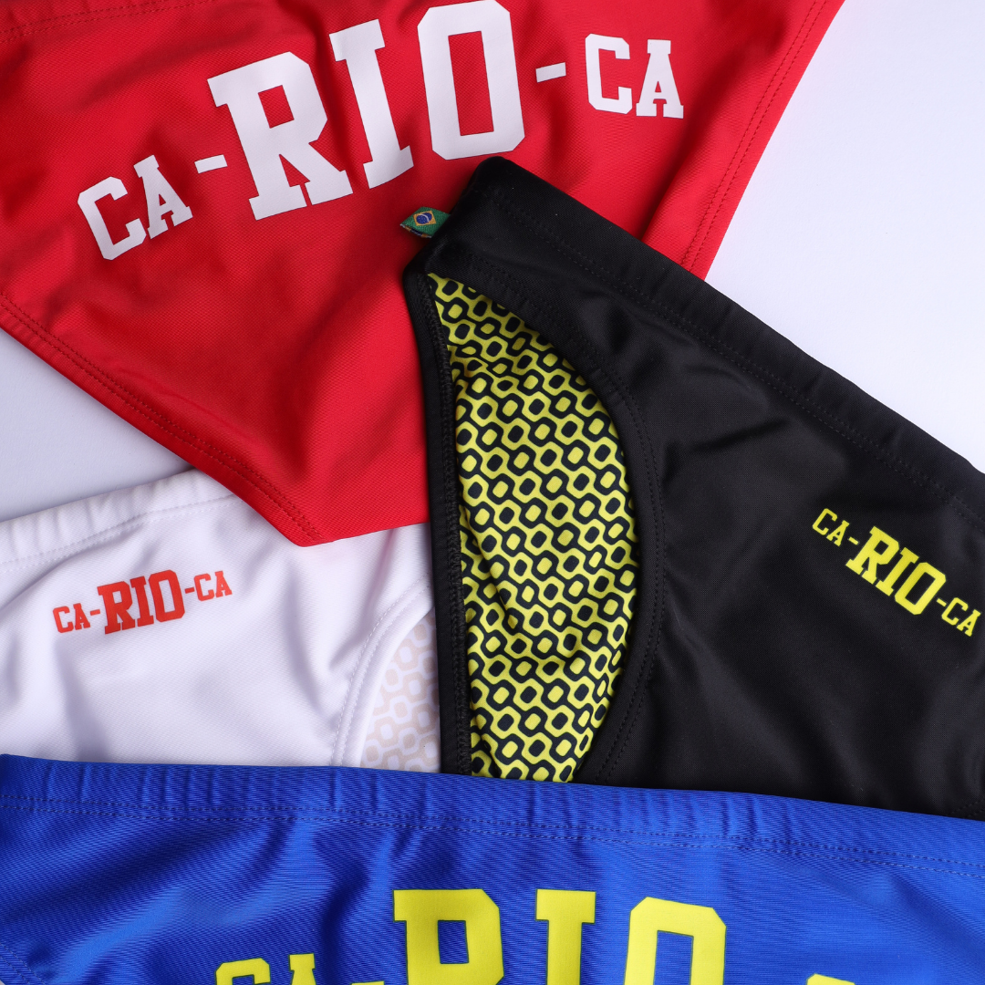 CA-RIO-CA LOGO SWIM Bikini - Herren Badehose Sunga - Strandmode für Herren