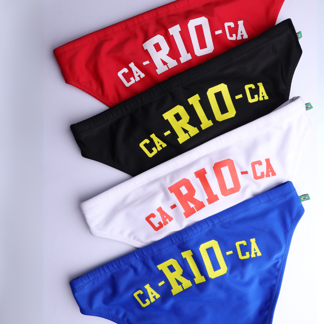 CA-RIO-CA LOGO SWIM Bikini - Herren Badehose Sunga - Strandmode für Herren