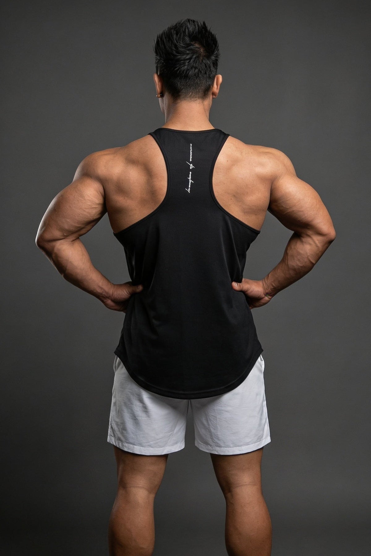 Jed North Men's Fast-Dry Bodybuilding Workout Stringer - Black