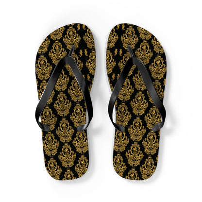 Maris Equi Men's Gold Baroque Flip-Flops