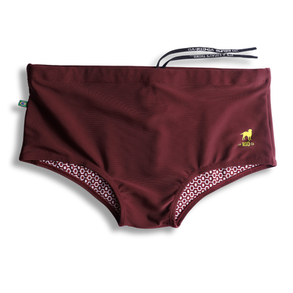 CA-RIO-CA Barolo burgundy solids  Men's Swimming Sunga - Beachwear for Men