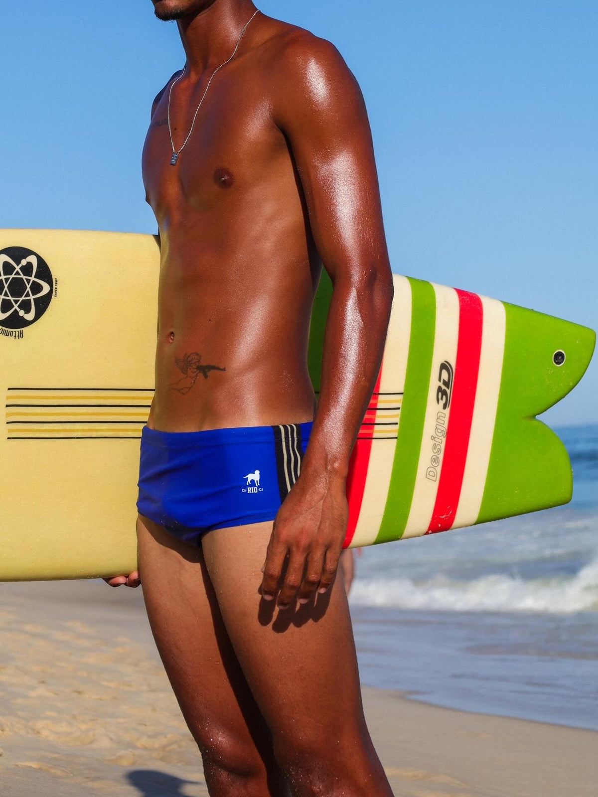 CA-RIO-CA Azul Sunga – Designer-Badehose