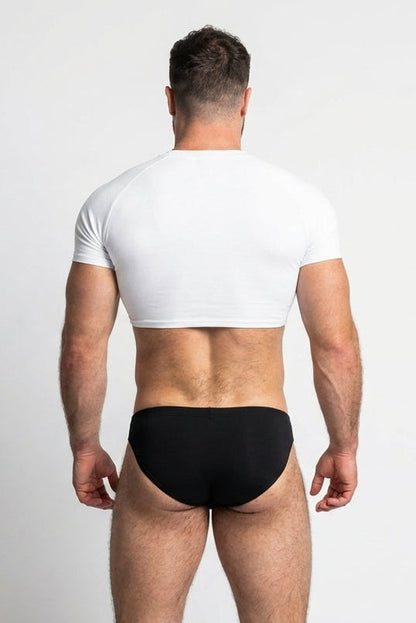 JJ Malibu Men's Muscle-Fit Crop Tee - Daylight Bae