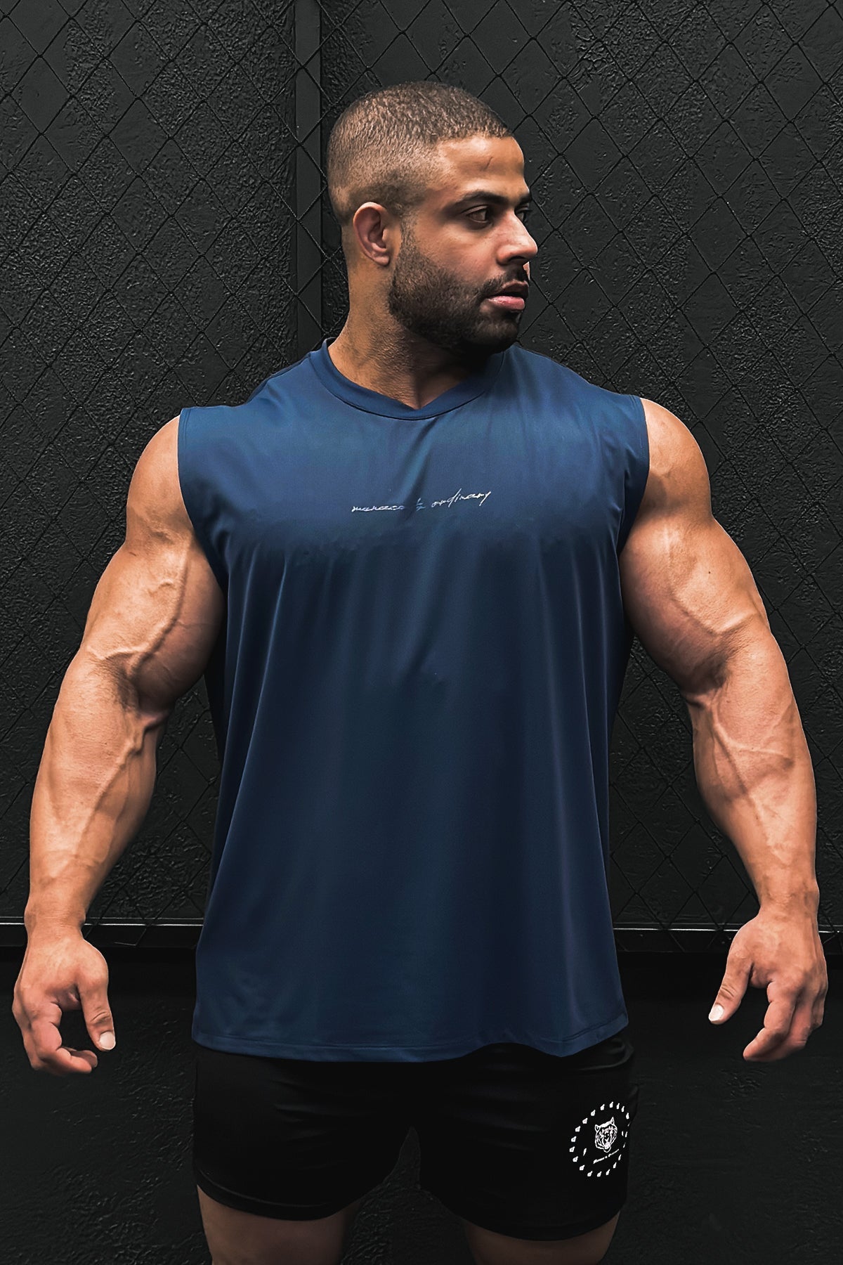 Jed North Men's JN Active Muscle Tee - Navy Blue