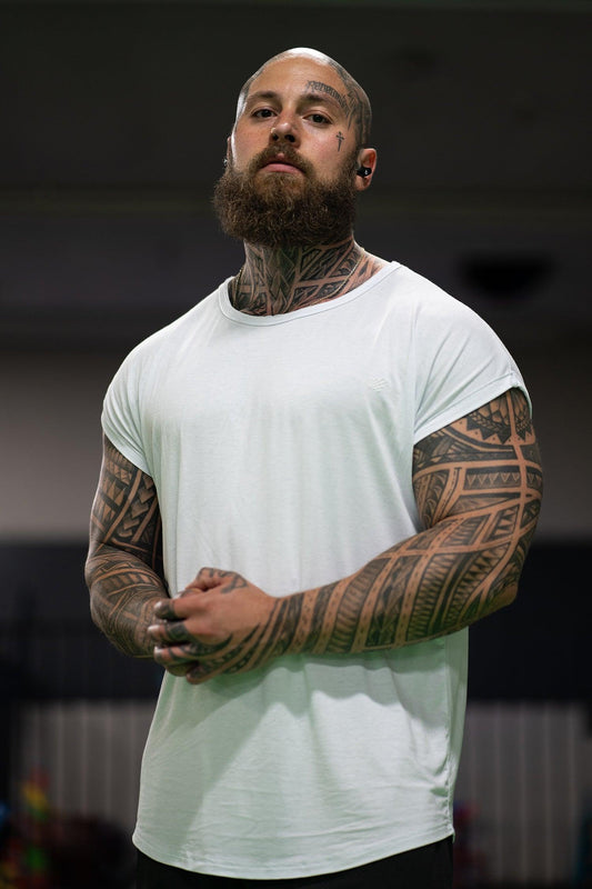 Jed North Men's Evolve Cap Sleeve Muscle T-Shirt 2.0 - Off White