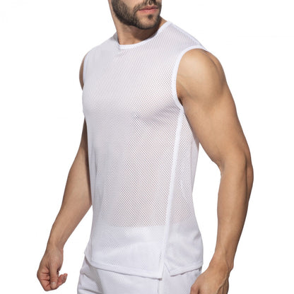 Addicted Los Angels Sports Tank Top - White