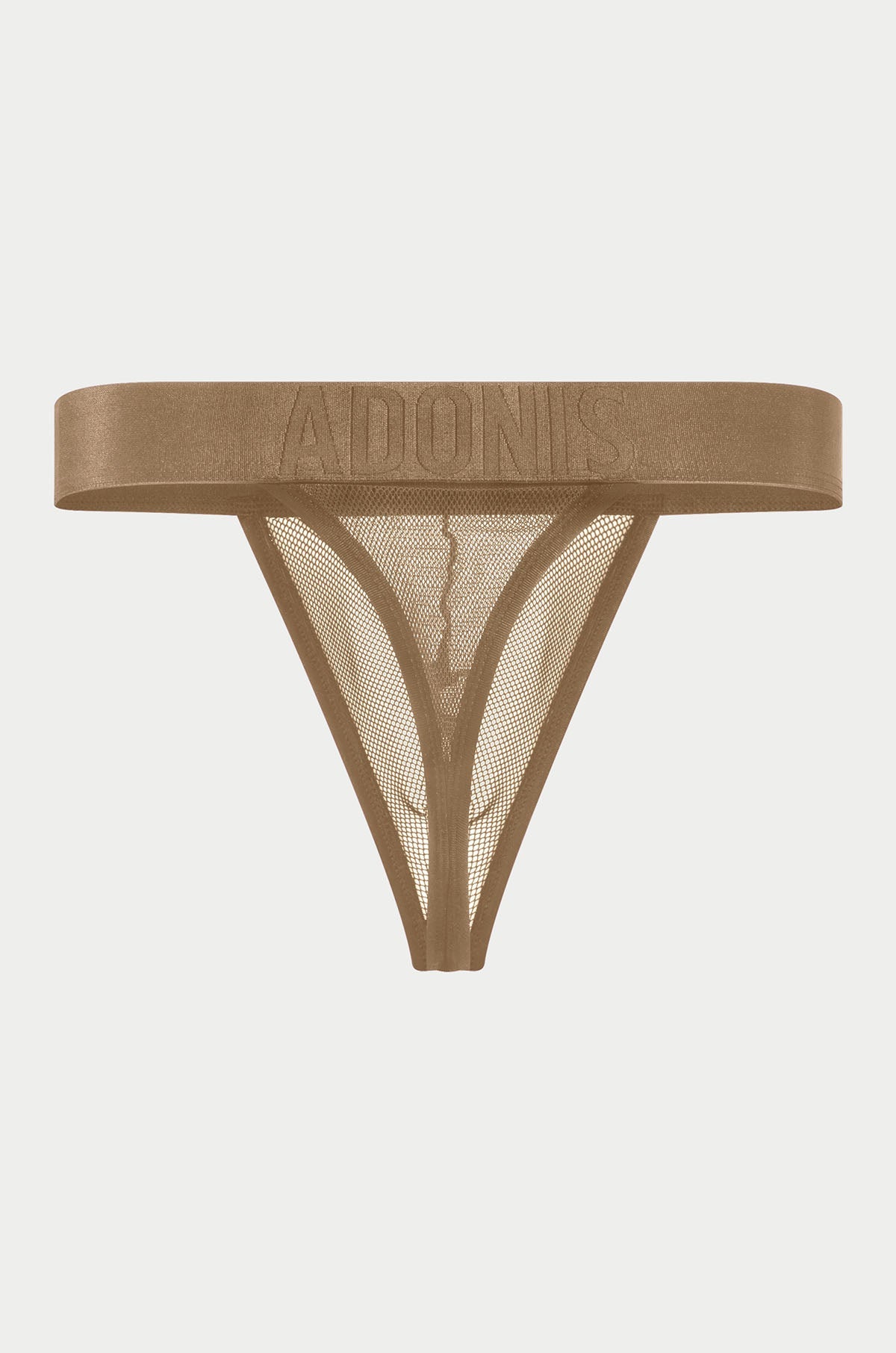 Adonis by Kyhry Men's Luxe Mesh Nude Tan Thong