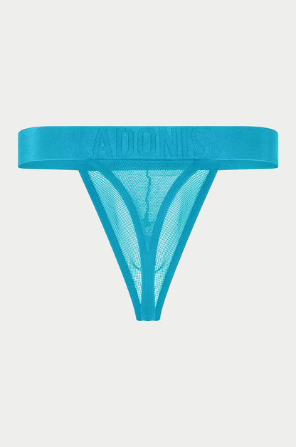 Adonis by Kyhry Men's Luxe Mesh Temptation Blue Thong