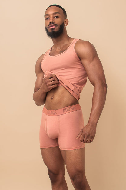 Adonis by Kyhry Men's Peach Cream 2-Piece Set
